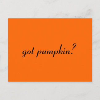 Postal ¿tiene calabaza?