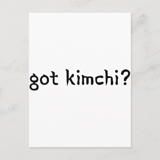 Postal ¿tiene kimchi? (Anverso)