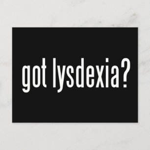 Postal ¿Tiene Lysdexia?