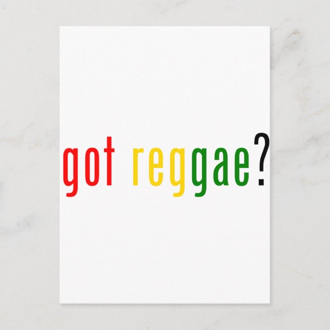Postal ¿tiene reggae? (Anverso)