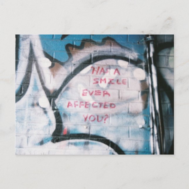 Postal ¿Tiene una sonrisa? (Anverso)