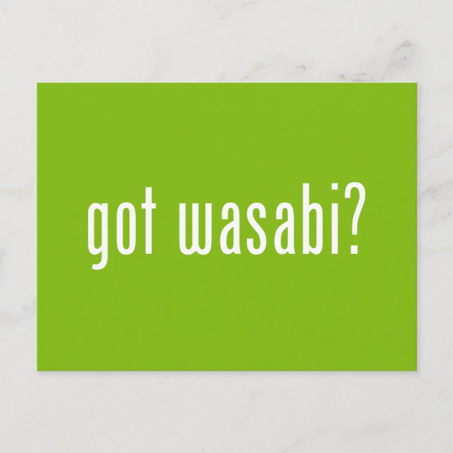 Postal ¿tiene wasabi? (Anverso)