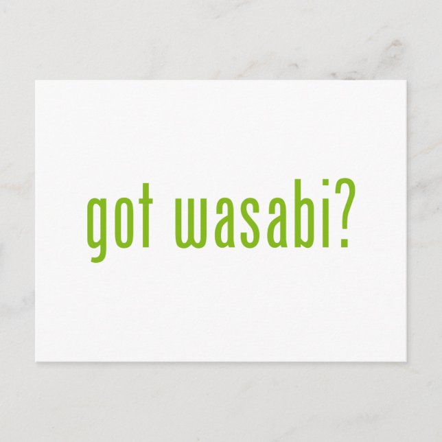 Postal ¿tiene wasabi? (Anverso)