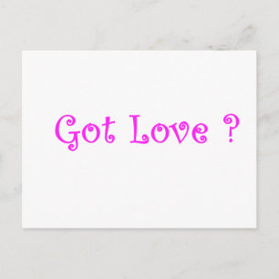 Postal ¿Tienes amor?