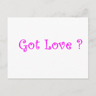 Postal ¿Tienes amor?