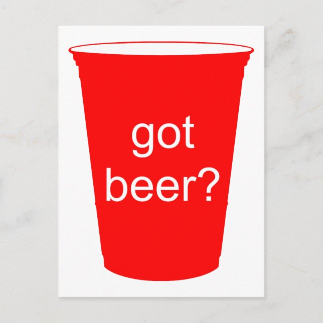 Postal ¿Tienes cerveza? (Anverso)