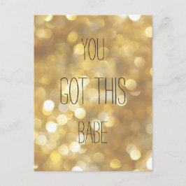 Postal Tienes Esta Inspiradora Cita De Oro De Babe