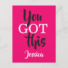 Postal Tienes Esta Motivadora Tipografía De Cita Rosa
