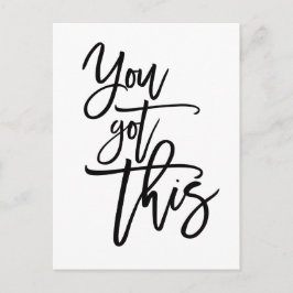 Postal Tienes Este Motivador Guión Negro
