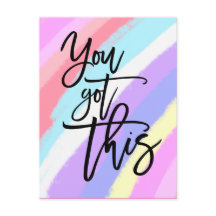 Tienes Este Motivador Patrón Arcoiris De Cita