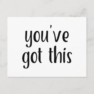 Postal Tienes esto: Inspirador, Simple Pep-Talk, 2