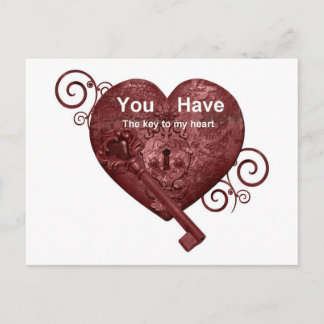 Postal tienes la llave de mi corazón