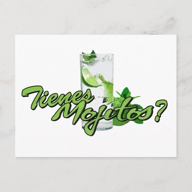 Postal ¿Tienes Mojitos? (Anverso)