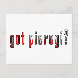 Postal ¿Tienes pierogi? Bandera
