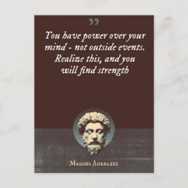 Postal Tienes poder sobre tu mente, no sobre eventos exte