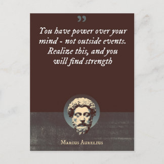 Postal Tienes poder sobre tu mente, no sobre eventos exte