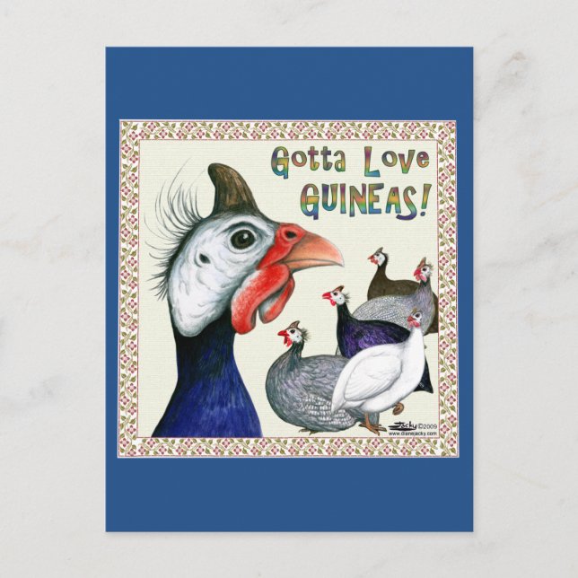 Postal ¡Tienes que amar a Guineas! (Anverso)
