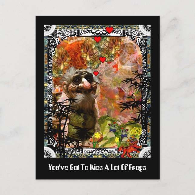 Postal Tienes Que Besar Muchas Ranas (Anverso)