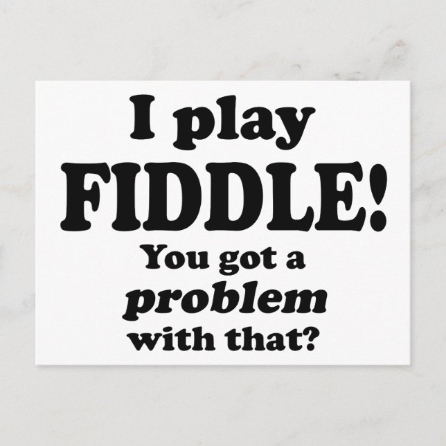 Postal Tienes Un Problema Con Eso, Fiddle (Anverso)