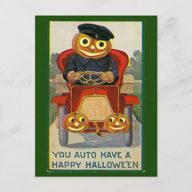 Postal Tienes una Hallowe Feliz (Anverso)