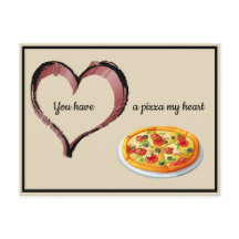 Tienes una pizza mi corazón Valentine