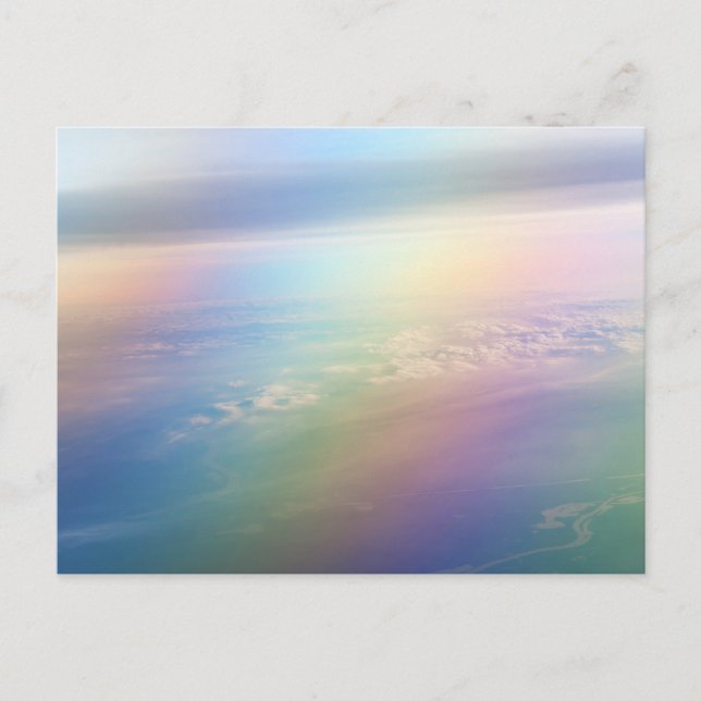 Postal Tierra arcoiris. Esencia de vida (Anverso)