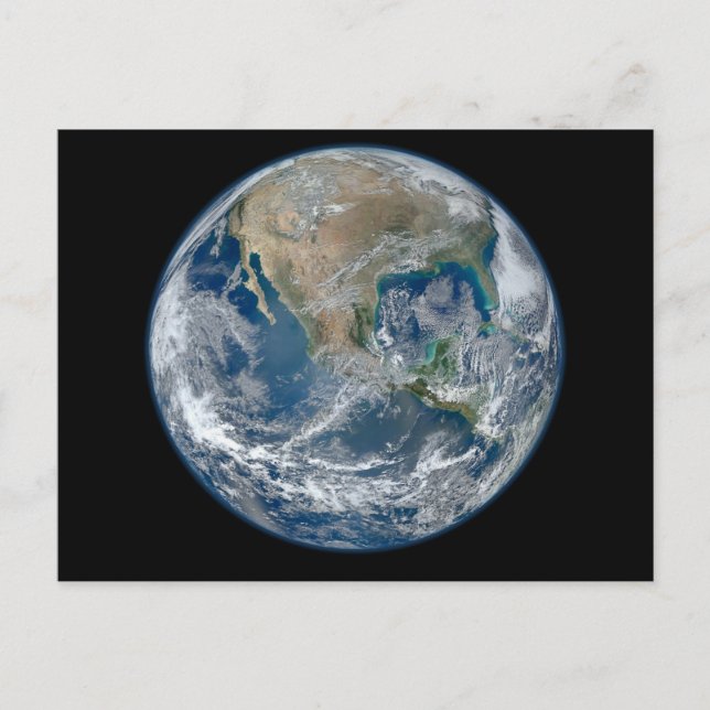 Postal Tierra azul (Anverso)