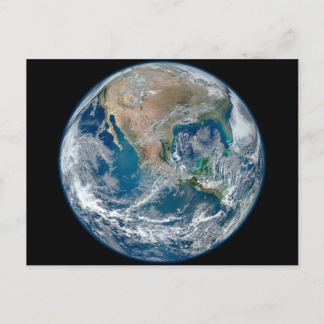 Postal Tierra Completa Que Muestra América Del Norte Y Mé (Anverso)