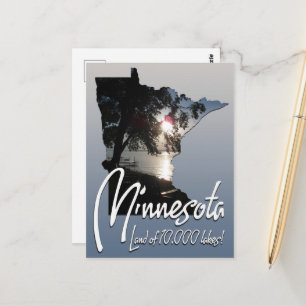 Postal Tierra de Minnesota de 10.000 Lagos
