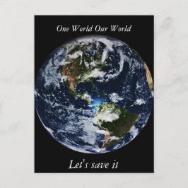 Postal Tierra de planeta