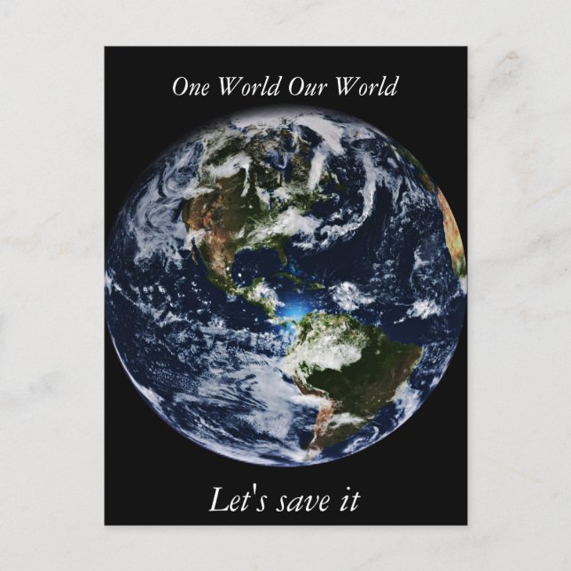 Postal Tierra de planeta (Anverso)