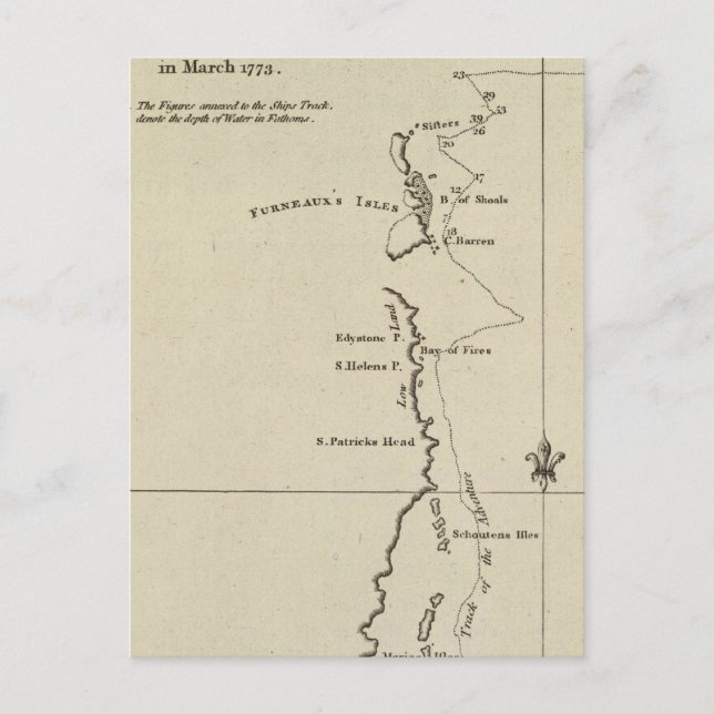 Postal Tierra de Van Diemen, Australia (Anverso)