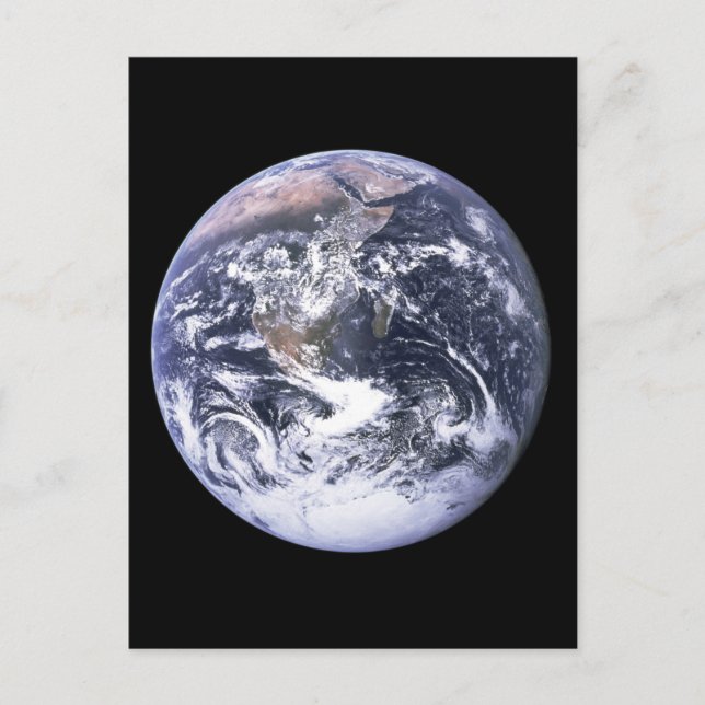 Postal Tierra desde Apolo 17 (Anverso)