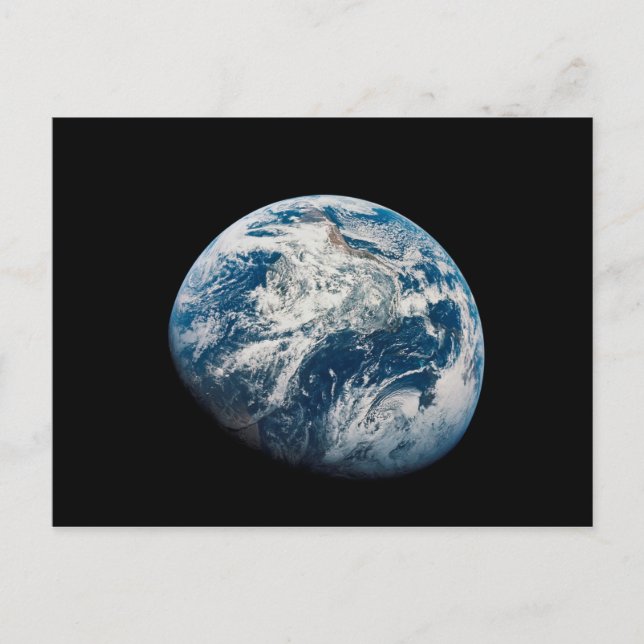 Postal Tierra fotografiada desde la nave espacial Apolo 8 (Anverso)