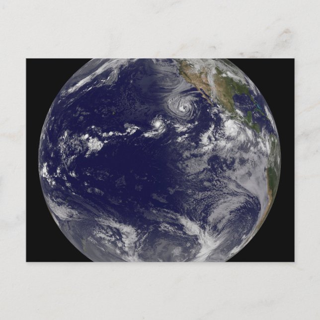 Postal Tierra Llena Que Muestra Varias Tormentas Tropical (Anverso)