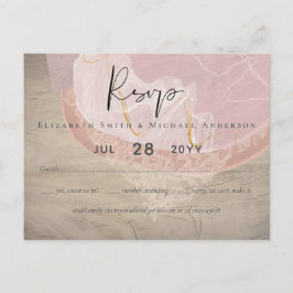 Postal Tierra Natural Rústica Hojas de bosques