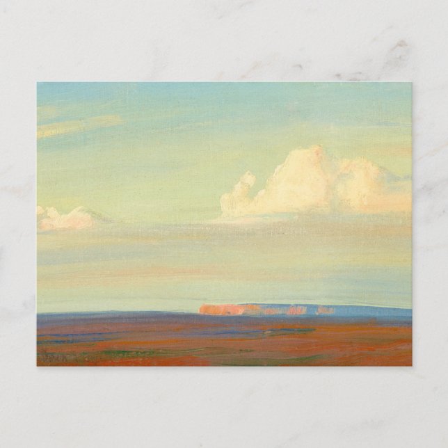 Postal Tierra Navajo, suroeste de Chinle, por Maynard Dix (Anverso)