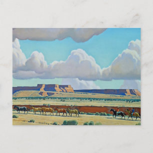 Postal “Tierra Salvaje de los Navajo” por Maynard Dixon