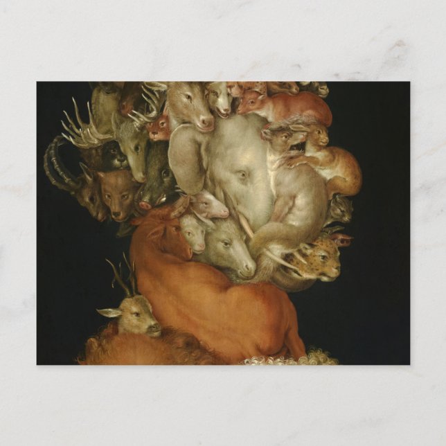 Postal Tierra, Tierra, 1570 por Giuseppe Arcimboldo (Anverso)