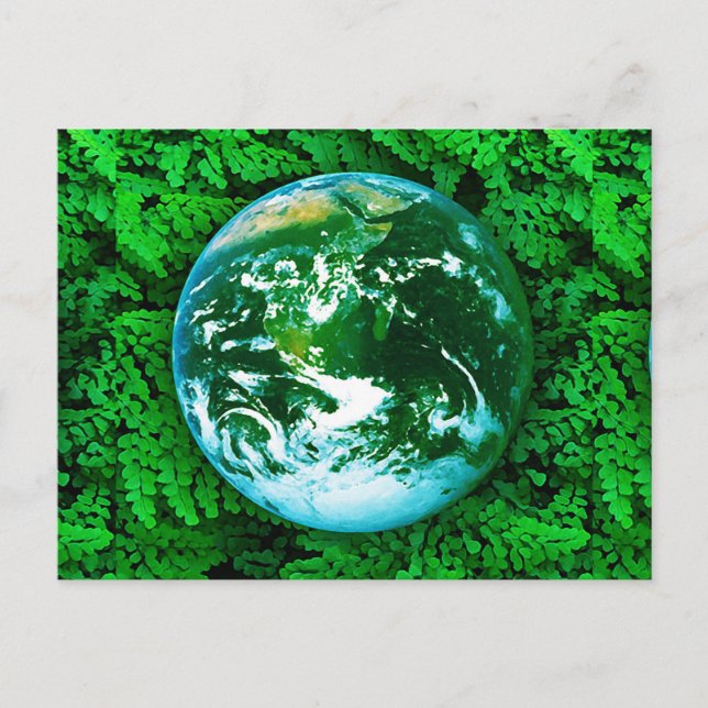 Postal Tierra verde - conciencia ecológica (Anverso)