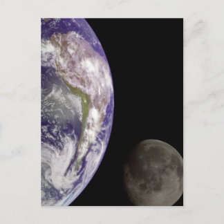 Postal Tierra y luna