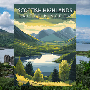 Postal Tierras Altas de Escocia Montañas Paisaje Reino Un