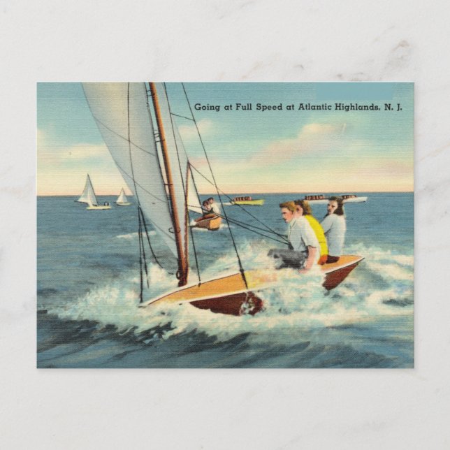 Postal Tierras Altas del Atlántico, Nueva Jersey (Anverso)