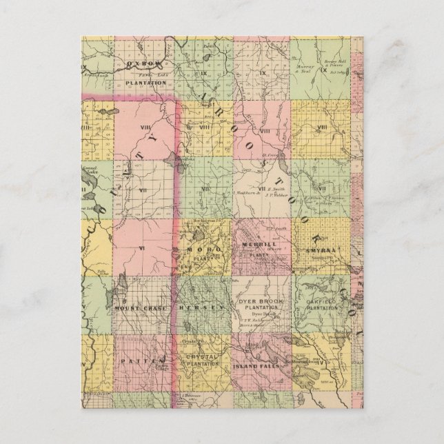 Postal Tierras de la madera 4 Atlas Map (Anverso)