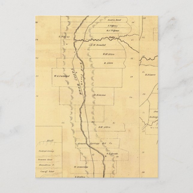 Postal Tierras petroleras de Mud Creek (Anverso)