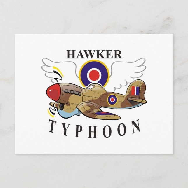 Postal tifón de halcón (Anverso)