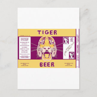 Postal Tiger Beer Manhattan Brewing Chicago Illinois Can