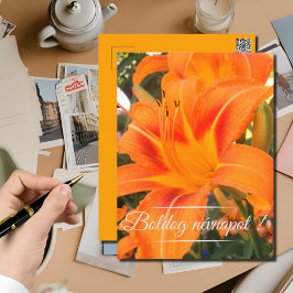 Postal Tiger lily - Día del nombre