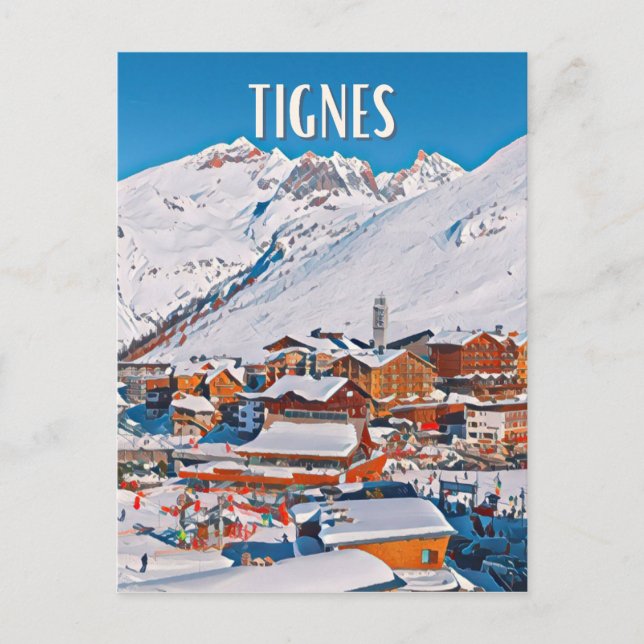 Postal Tignes Station de ski  (Anverso)