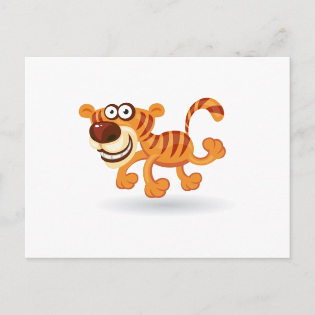 Postal tigre bebé personalizado (Anverso)